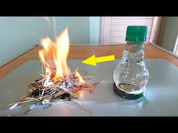 How to Start Fire using Light Bulb - Fire trick