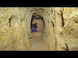 Girl Living Off Grid, Digging to Build the Most Secure Underground Tunnel Home Shelter