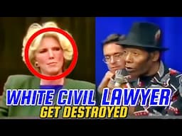 Black man Destroys White Civil Right Lawyer to Her Face