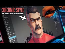 Sculpting Omni-Man in Blender (2D to 3D) + Grease Pencil Tutorial