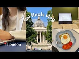 FINALS study vlog🙇🏻‍♀️ London uni, library days, last exam hall, done with uni !!