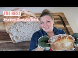 THE BEST Honey Wheat SOURDOUGH Sandwich Bread! How to Make Sourdough Sandwich Bread | EASY SOURDOUGH