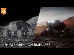 Futuristic Off-Road Vehicle in Blender | Timelapse