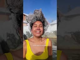 ¡Este es mi cabello en mis viajes!