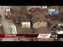 Multiple crews on scene of house fire in West Mifflin