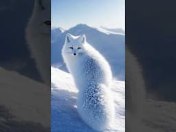 The Majestic Beauty of the Arctic Fox ! #eascience #animals #fox