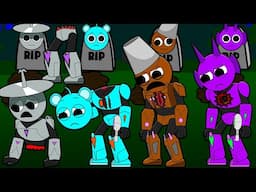 CYBORGS SPRUNKI R.I.P SAD STORY! BRUD SKY DURLPE CLUKR INCREDIBOX SPRUNKI Cartoon Animation