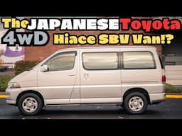 THIS Toyota Van from JAPAN has the same powerplant as a Tacoma!? 1998 Toyota Hiace Regius POV Drive