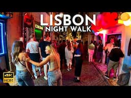 Thursday night in Lisbon PORTUGAL - Lisbon NIGHTLIFE 4K HDR