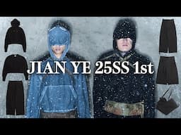 JIAN YE 25SS 1st マスク付きフーディなどのスウェットアイテム＆バッグにもなるデタッチャブルパンツ！デザインとサイズ感も完璧！！【Moore】