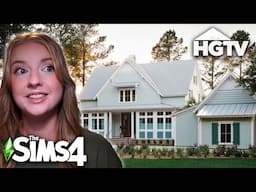 building a REAL HGTV house in The Sims 4!