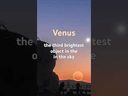 Find Venus before sunrise or after sunset. Third brightest object in the night sky