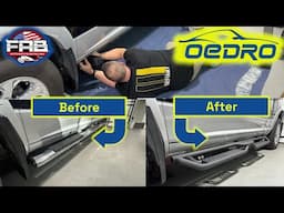 OEDRO Running Boards Unbox and Install On My Ram! These Look So Good and Heavy Duty