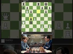 The Game of The Century | Bobby Fisher vs Donald Byrne #chess #shorts