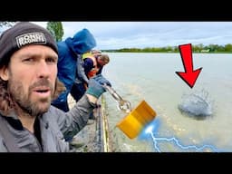 I Found Jewelry & Stolen Safes In The River Magnet Fishing!