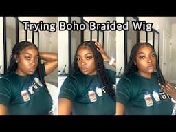 Boho Knotless Braided Wig Full HD Lace Installation Video Only $111.3  Ft Mybraided Wig