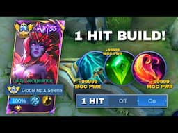 SELENA NEW SET 1 HIT BUILD (HOLY CRYSTAL, BLOOD WINGS AND SKY PIERCER) | TOP 1 GLOBAL SELENA - MLBB