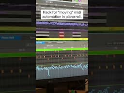 How to “move” midi automation data in Logic Pro