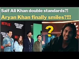 Saif Ali Khan double standards?! Aryan Khan finally smiles?!!!