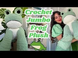 Crochet Frog Jumbo Plush 🐸