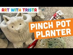 How To Make A Clay Pinch Pot Planter Art Lesson Video Tutorial - Art With Trista