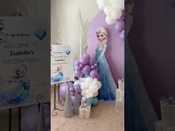 How To Make A Frozen Themed Balloon Backdrop!