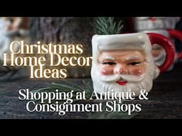 Unique Christmas Decor at Antique & Consignment Shops #christmas