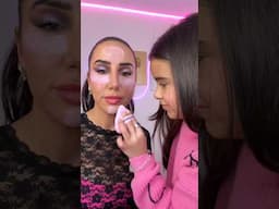 In the hot seat again with my mini makeup artist 🥹🥰