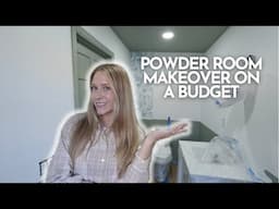 Powder Room Makeover on a Budget