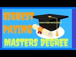 10 Highest Paying Masters Degree in The World