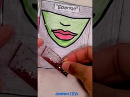 {DIY}💚Wicked Elphaba Lipstick Squishy Book /  #paperdiy #wicked #squishy #wickedmusical