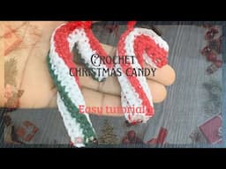 Sweet & Simple: Crochet Your Own Christmas Candy cane Decoration! 🍭