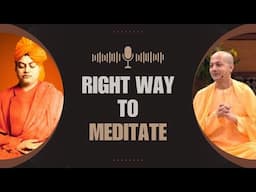 Meditation on Black Money ? | Swami Sarvapriyananda | Right way to meditate