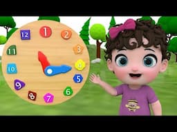 Fun Baby Play With Wooden Clock Toy Blocks Puzzle Game | 3D Cartoon Animated Videos