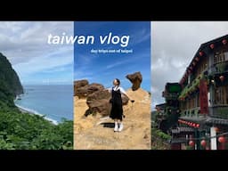 taiwan travel vlog 🇹🇼 | day trip to hualien, raohe night market, yeliu geopark, shifen+jiufen 🐚🧋