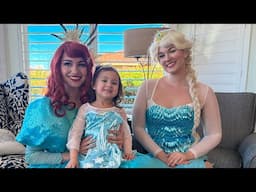 Princess Ariel And Queen Elsa Birthday Surprise! Oaks Turns 4 years Old and hits 10,000 Subscribers!