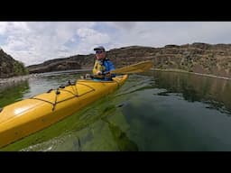 Kayaking Through Time: Exploring the Majestic Cliffs of Dry Falls Lake! Insta360 X4 - 4K UHD