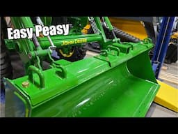 Installing Made In USA JU Fabworks Taskmaster & Workmaster Bolt On Hooks - Deere Heavy Duty Bucket