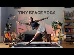 TINY SPACE YOGA | 28 minute vinyasa for dorms, vans or hotels