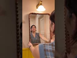 trendy mirror DIY🤩 #diy #hack #dupes