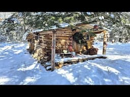 Snowy Frozen Cabin Adventure