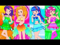 Four Elemental Princess Jion in Vacation! Funny Situations | Poor Princess Life Animation