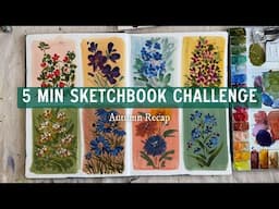 Recap: 5 Minute Sketchbook Challenge Autumn Edition