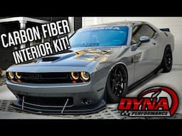 DynaPerformance Carbon Fiber interior install & Review on a 2015+ Dodge Challenger! More MODS!