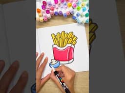 Yummy Fries! Enjoy this ASMR colouring page. #asmr #relaxing #coloring #colouring #satisfying