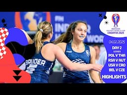 FIH Hockey Men's Indoor World Cup Croatia 2025 - Highlights - Day 2 - Women's games