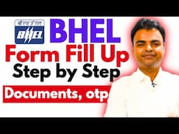 BHEL Supervisor, Engineer Trainee Form Fill Up, BHEL Ka Form Kaise Bhare 2025, BHEL Form Fill Up