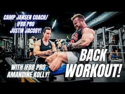 CAMP JANSEN COACH/IFBB PRO JUSTIN JACOBY TRAINS BACK WITH IFBB PRO AMANDINE KOLLY!