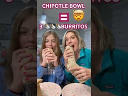 Can we turn 1 Chipotle Bowl into 3 Burritos!? 🌯 @chipotle  #chipotlehack