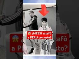 PERU acusó a MESSI de estafarlos con esto 😓| Debate por #Messi en #Peru #Futbol #Argentina